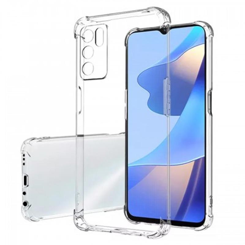 Противоударный TPU чехол GETMAN Ease logo усиленные углы Full Camera для Oppo A16s / A16 / A54s Прозрачный (Безцветный)