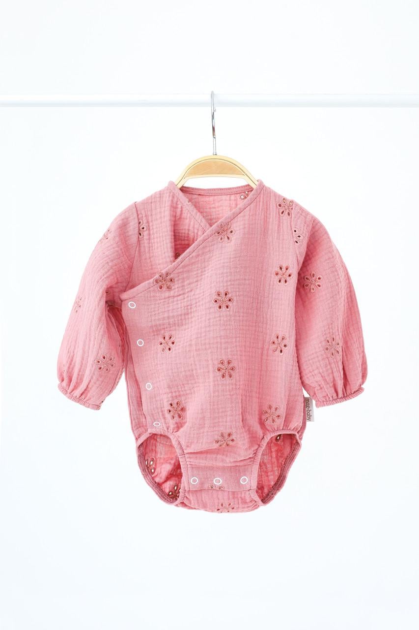 Боді дитячий Mag Baby Milly мусліновий 74 см 6-9 міс. Рожевий (2552285254) Боді дитячий Mag Baby Milly мусліновий 74 см 6-9 міс. Рожевий (2552285254)