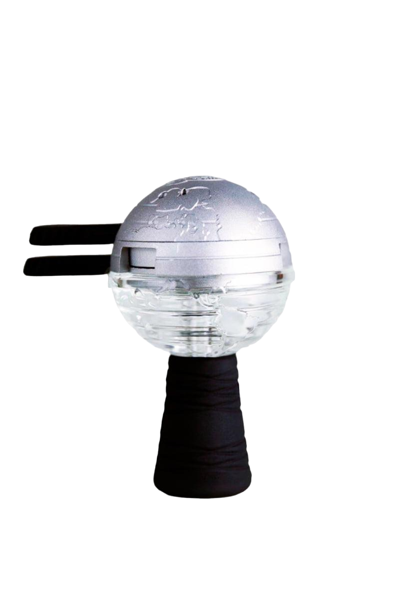 Комплект для кальяна Amy Hot Cut калауд/стеклянная чаша Фанел Glassi 004 Серебристый (4137)