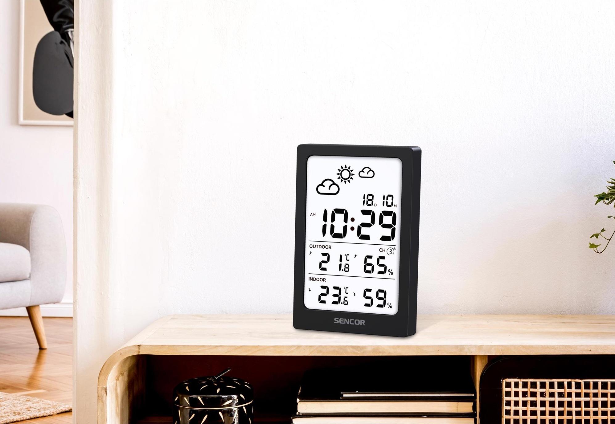 Метеостанция электронная Sencor SWS2300B с беспроводным датчиком Черный (28745731) - фото 7 Метеостанция электронная Sencor SWS2300B с беспроводным датчиком Черный (28745731) - фото 7