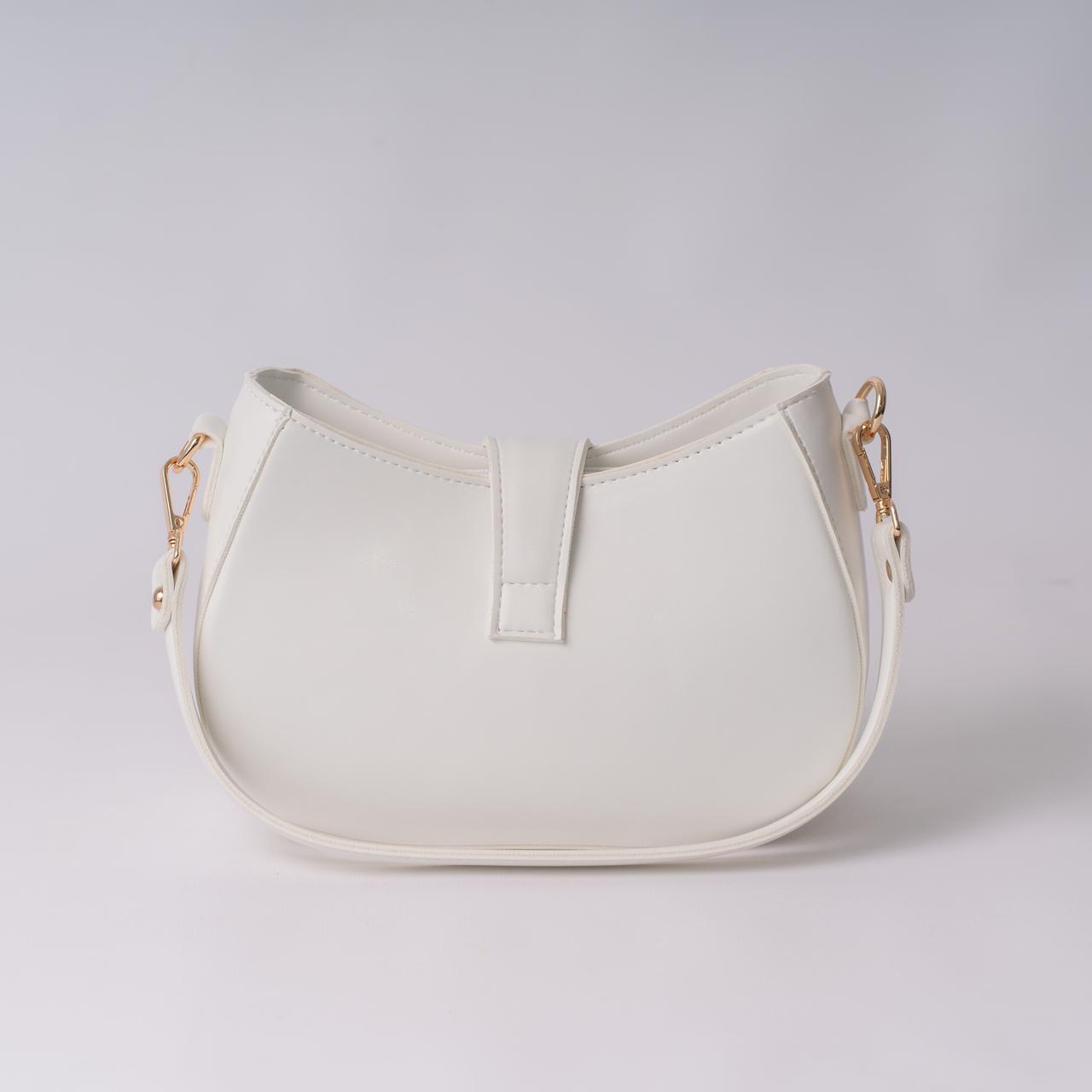 Сумка женская багет XENIA № 50-24 из эко-кожи Белый - фото 3 Сумка женская багет XENIA № 50-24 из эко-кожи Белый - фото 3