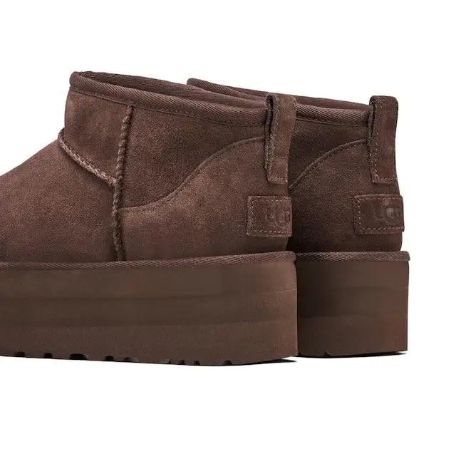 Угі жіночі UGG Classic Ultra Mini Platform р. 37 Шоколадні (15710769) - фото 2 Угі жіночі UGG Classic Ultra Mini Platform р. 37 Шоколадні (15710769) - фото 2