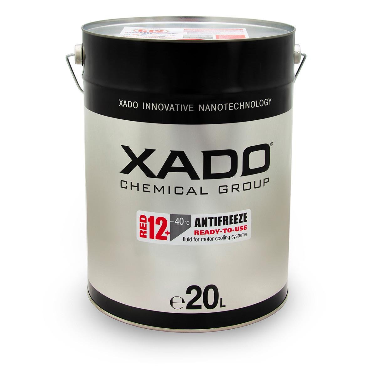 Антифриз для двигателя XADO Antifreeze Red 12+-40⁰С 20 л