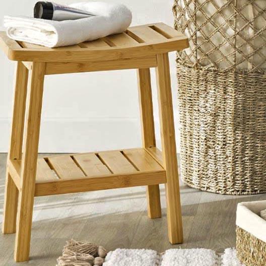 Табурет для ванной из дерева Филетас Сиена (ТВН-003505)