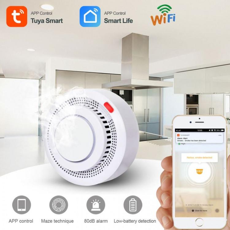 Датчик диму Tuya Wifi Smoke Detector з сиреною та оповіщенням на смартфон - фото 5