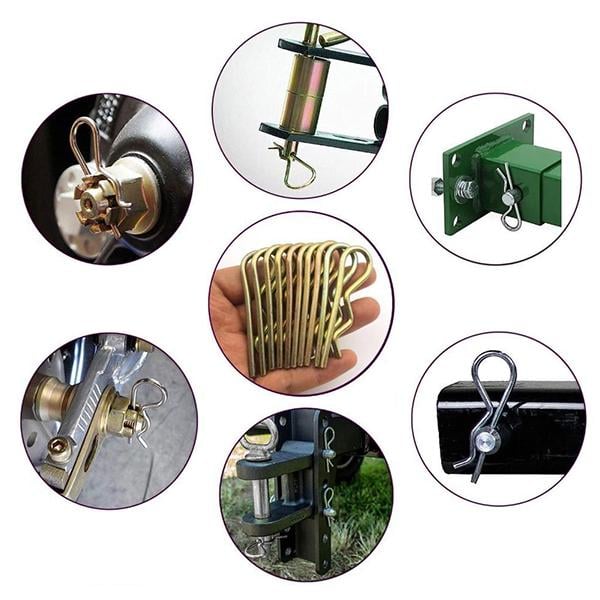 Набор шплинтов R-типа шплинт шпилька из пружинной стали 70 шт. (Y01621) - фото 3 Набор шплинтов R-типа шплинт шпилька из пружинной стали 70 шт. (Y01621) - фото 3