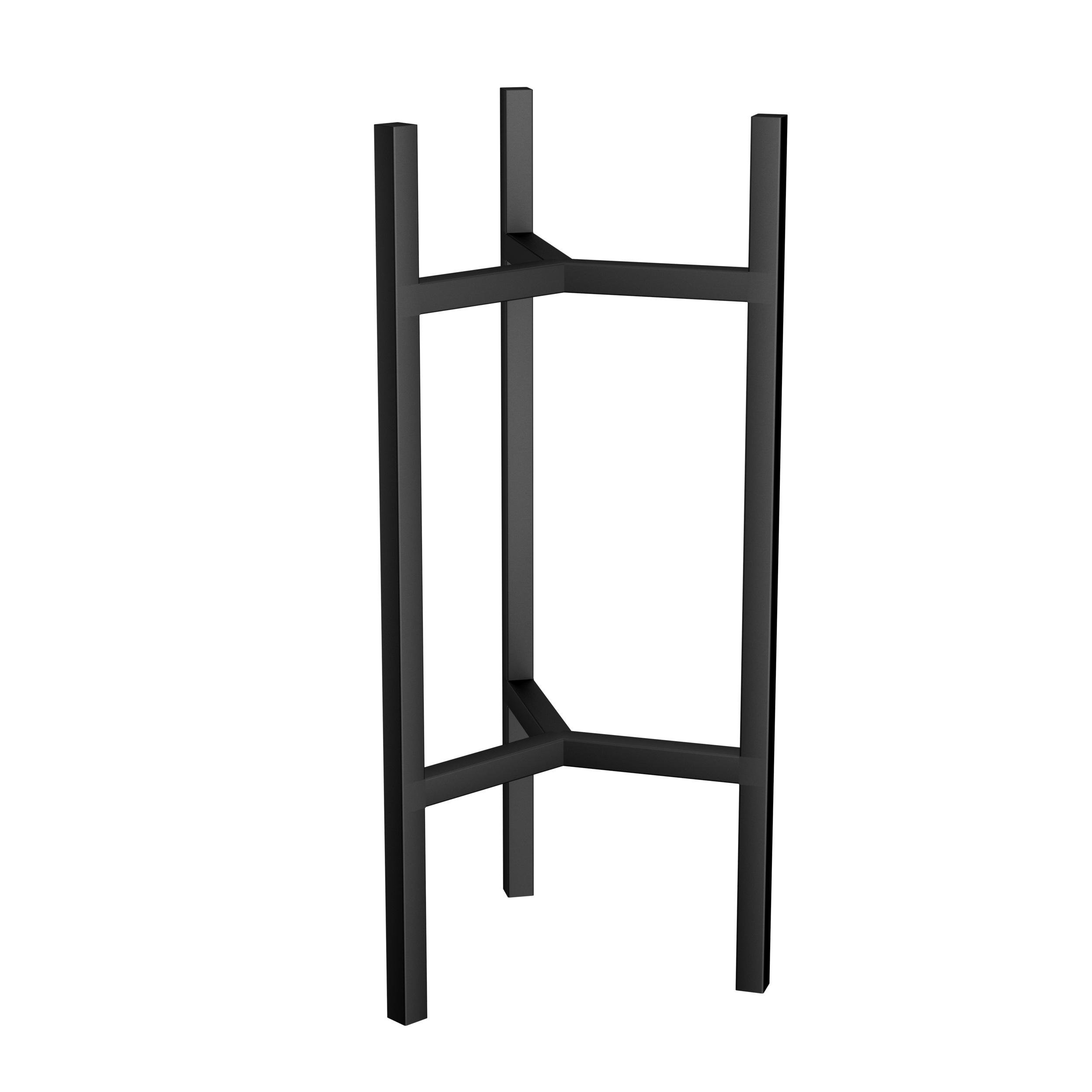 Подставка для цветов Orizon LOFT Y из металла 60х30х30 см Черный матированный