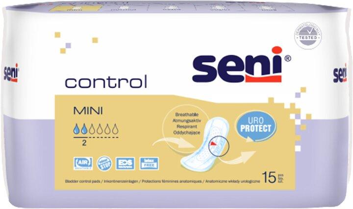 Прокладки урологические Seni Control mini 15 шт. 2 кап. Прокладки урологические Seni Control mini 15 шт. 2 кап.