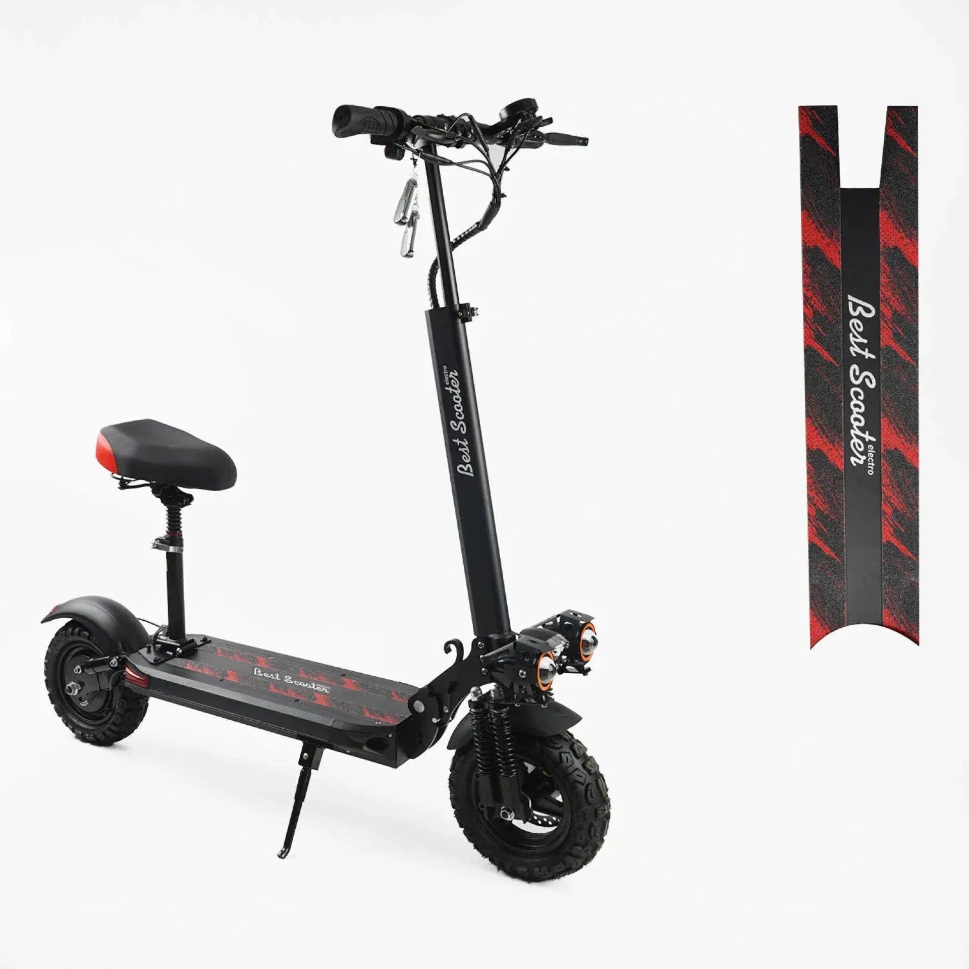 Електросамокат Best Scooter BS-90712 із сидінням 1200W 48V 21Ah Чорний - фото 7 Електросамокат Best Scooter BS-90712 із сидінням 1200W 48V 21Ah Чорний - фото 7