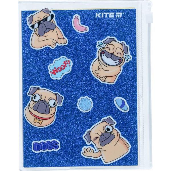 Блокнот Kite Blue dogs силіконова обкладинка 80 листов (K22-462-4)