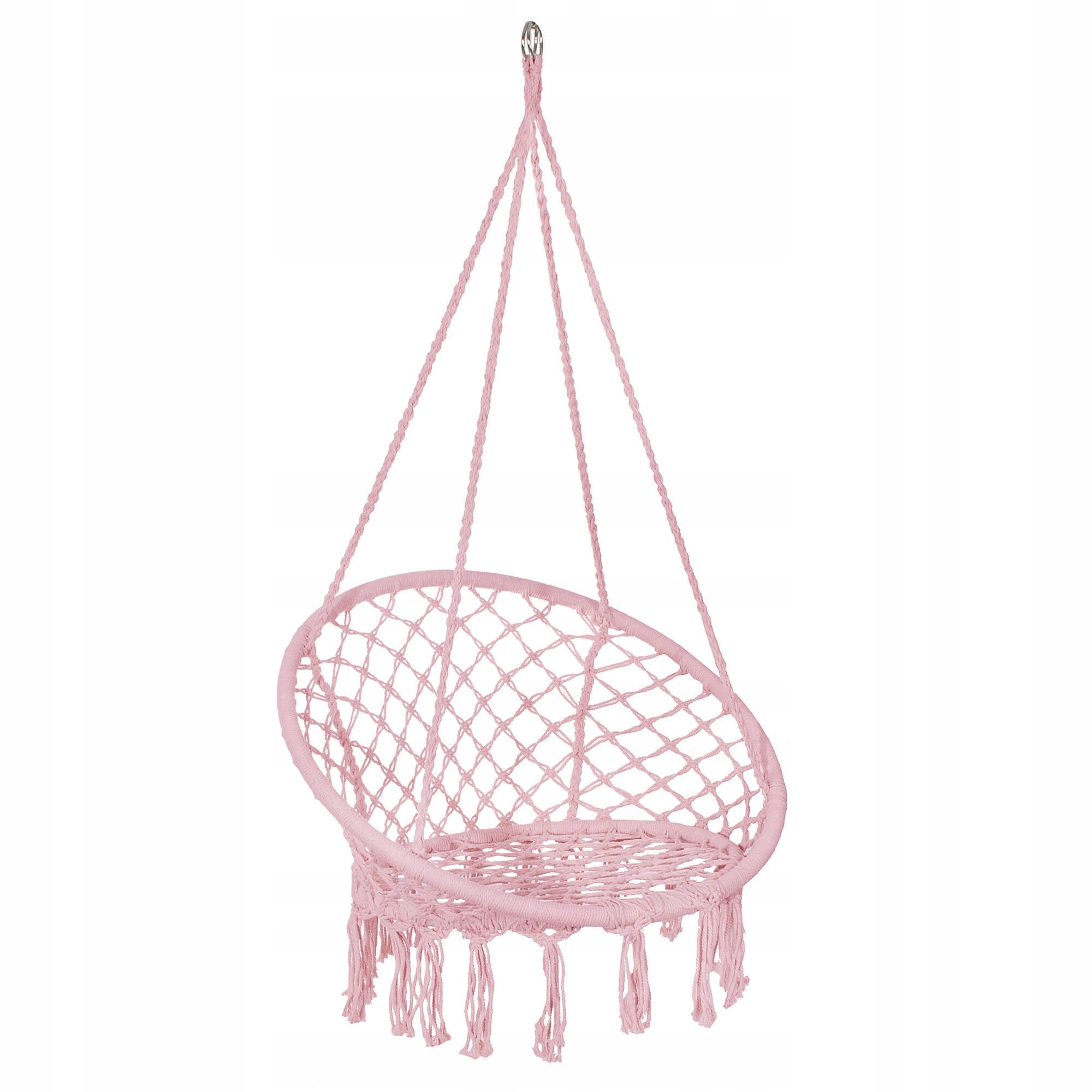 Крісло-гойдалка Springos підвісне плетене 79x80 см Pink (SPR0021)
