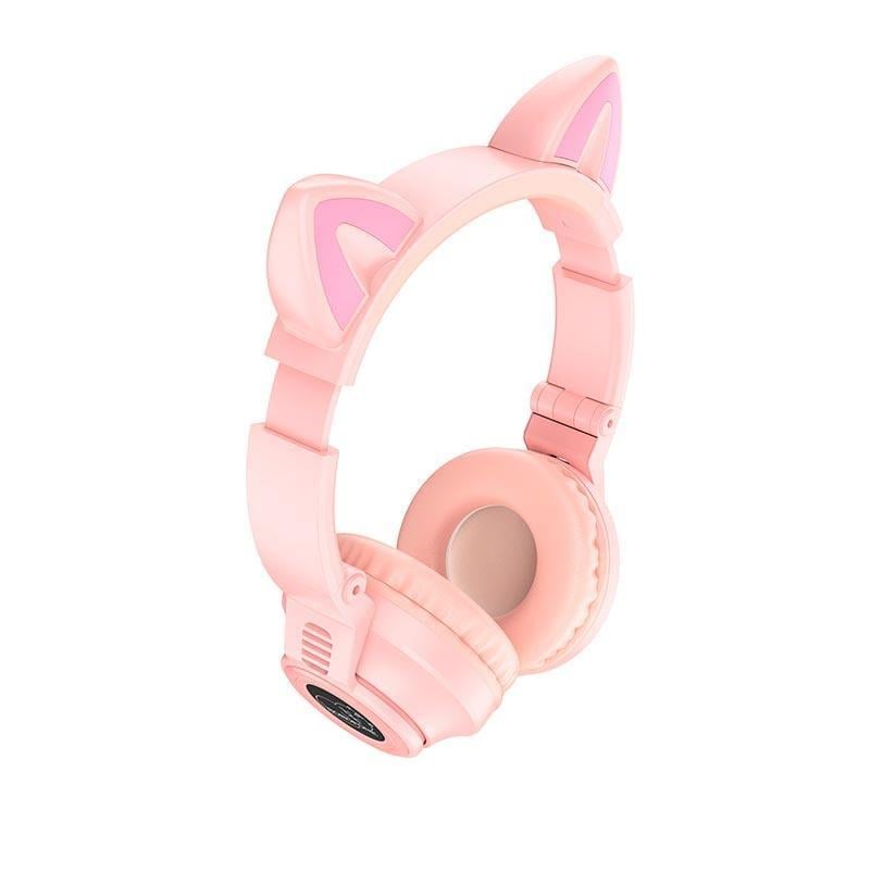 Навушники Borofone Cat ear BT headphones BO18 Рожевий (2005106436)