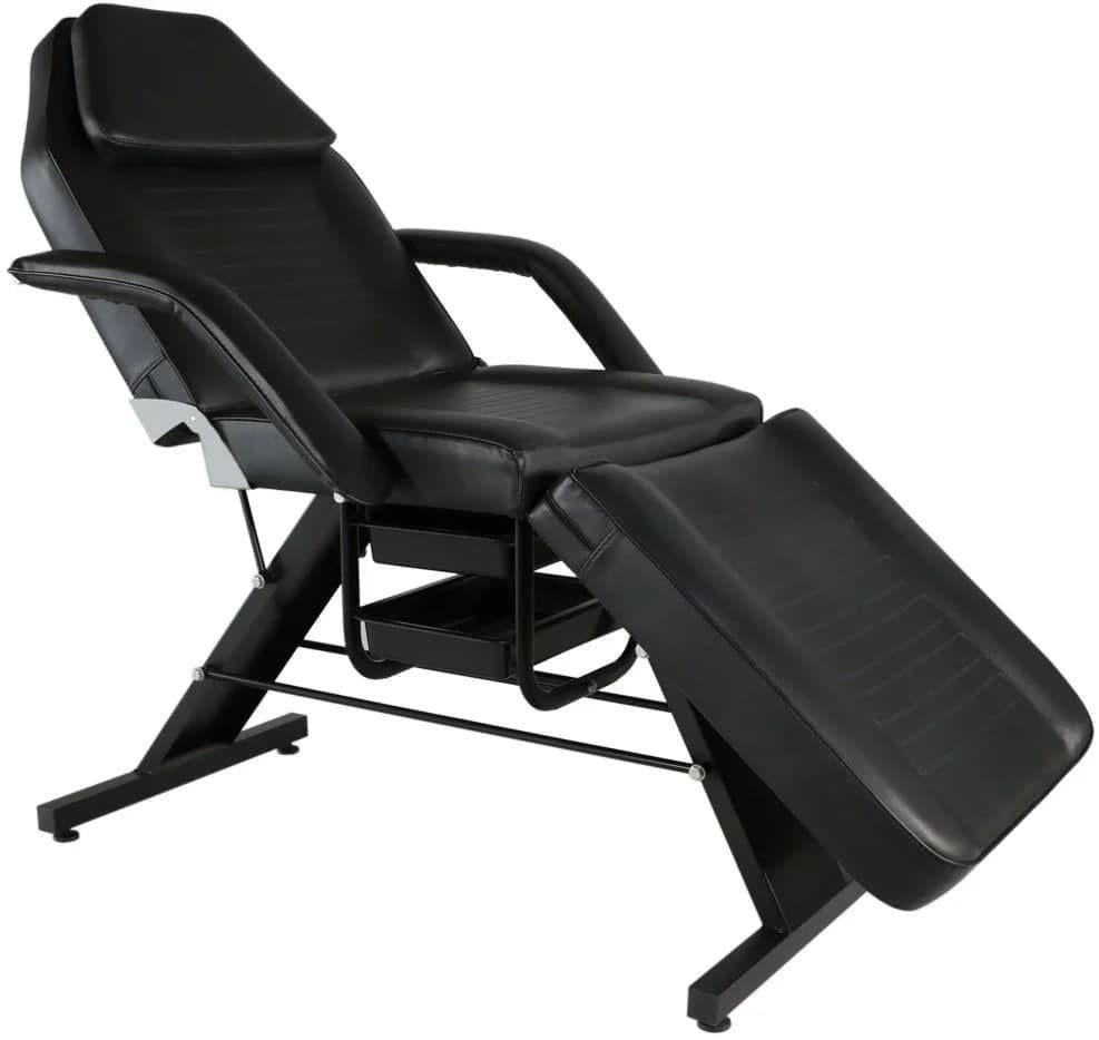 Крісло-кушетка косметологічне AZZURRO A205 з ящиками 75 см Чорний (FG-A205B)