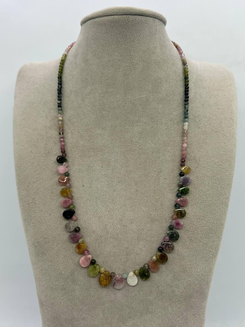 Бусы турмалин 45 см Салатовый (1217)