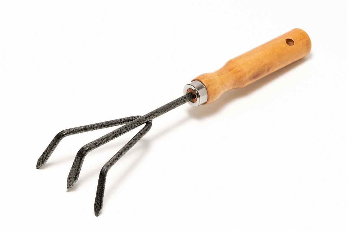 Культиватор садовый MasterTool 250х90 мм с деревянной рукояткой (14-6190).
