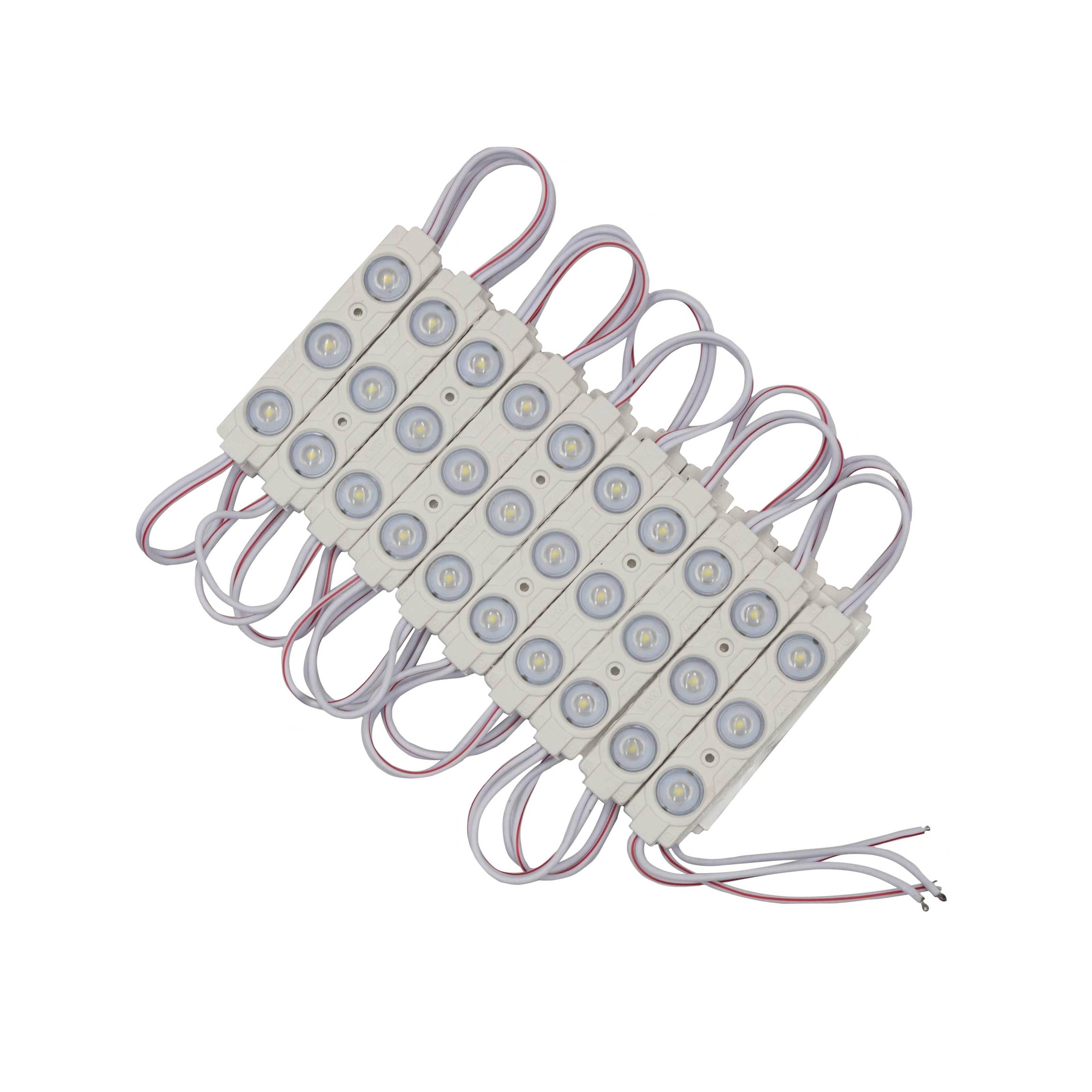 Світлодіодний модуль Prolum P1 SMD2835 3LED з лінзою 12V 1W IP66 Білий (30273857)