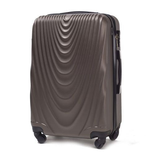 Чемодан средний пластиковый Wings 304 Кофейный - фото 1 Чемодан средний пластиковый Wings 304 Кофейный - фото 1