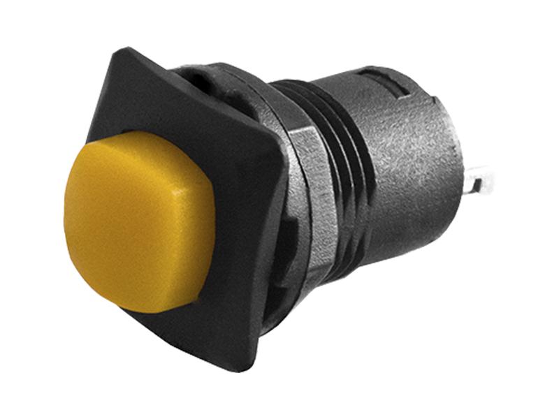 ᐉ Кнопка квадратная ON/OFF с фиксацией Желтый (DS-226) • Купить в Киеве ...