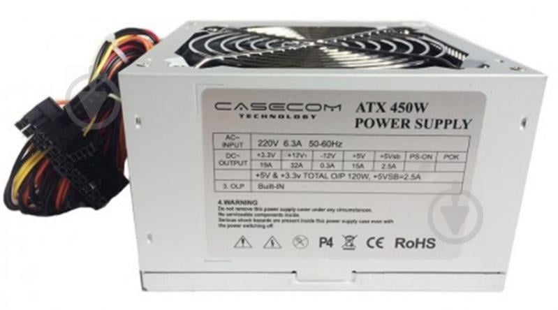 Блок питания CaseCom (CM 450 ATX) 450W 12Fan - фото 1