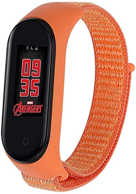 Ремінець Uwatch Replacement Nylon Strap for Mi Band 3/4/5 Orange - фото 1