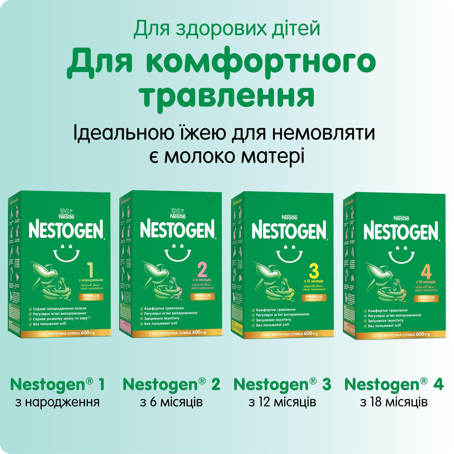 Дитяча суміш молочна Nestogen 4 з лактобактеріями L. Reuteri з 18 місяців 600 г (3004) - фото 8