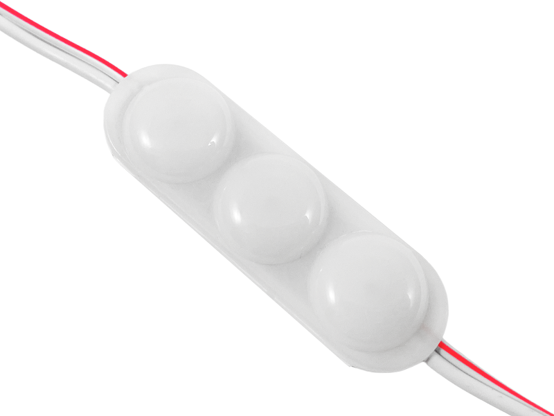 Модуль светодиодный LEDUA SMD2835 3 LED 12 В 1,3 Вт с эффектом глазировки Разноцветный (8295)