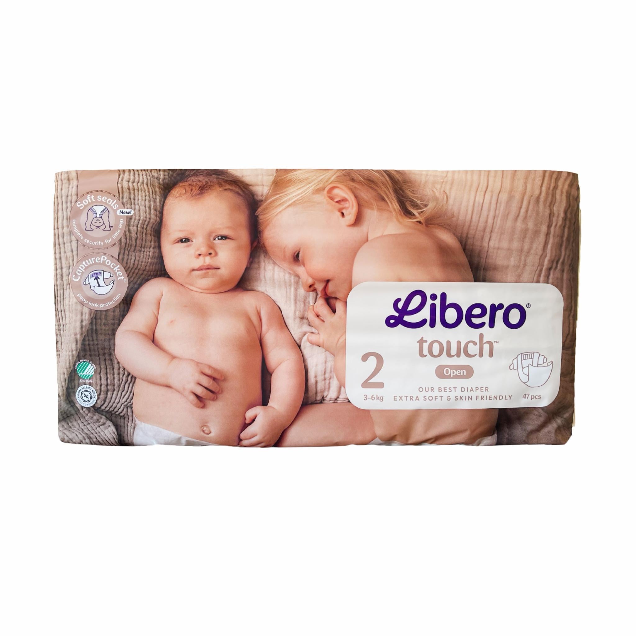 Подгузники Libero Touch 2 3-6 кг 47 шт. (6759a56bab14cc35c624b3a2)