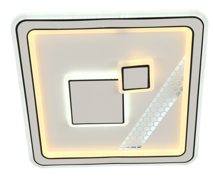 Люстра светодиодная акриловая Valeso V K29088-470х470 WT BK с пультом