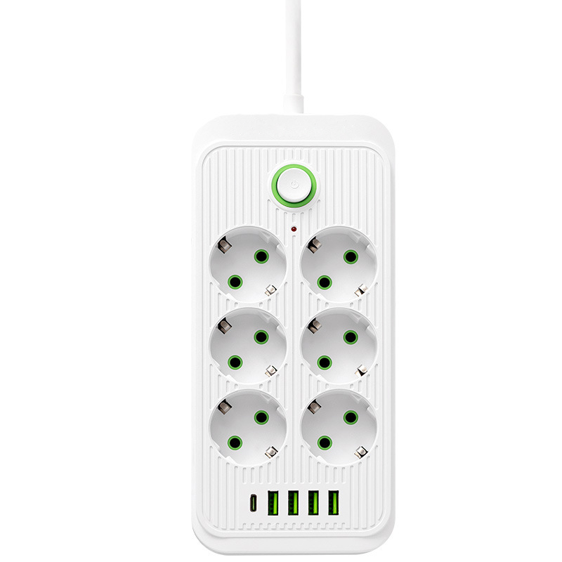 Сетевой фильтр-удлинитель с предохранителем 6 розетки/4 USB/1 Type-C 2500 Вт 5 м Белый (1075) Сетевой фильтр-удлинитель с предохранителем 6 розетки/4 USB/1 Type-C 2500 Вт 5 м Белый (1075)