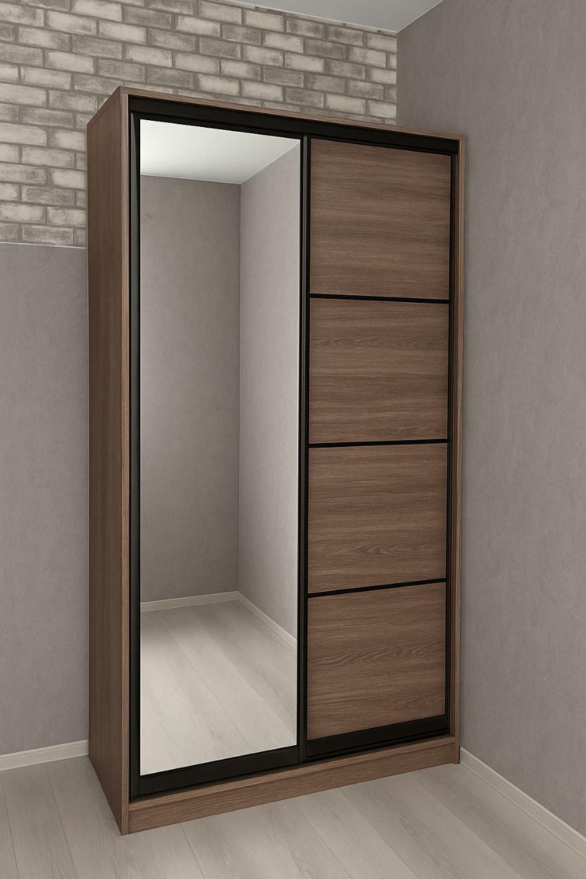 Шкаф купе Мириам комби 4 с зеркалом ДСП 1700x2400x600 мм Дуб Сонома/Трюфель (20797) Шкаф купе Мириам комби 4 с зеркалом ДСП 1700x2400x600 мм Дуб Сонома/Трюфель (20797)