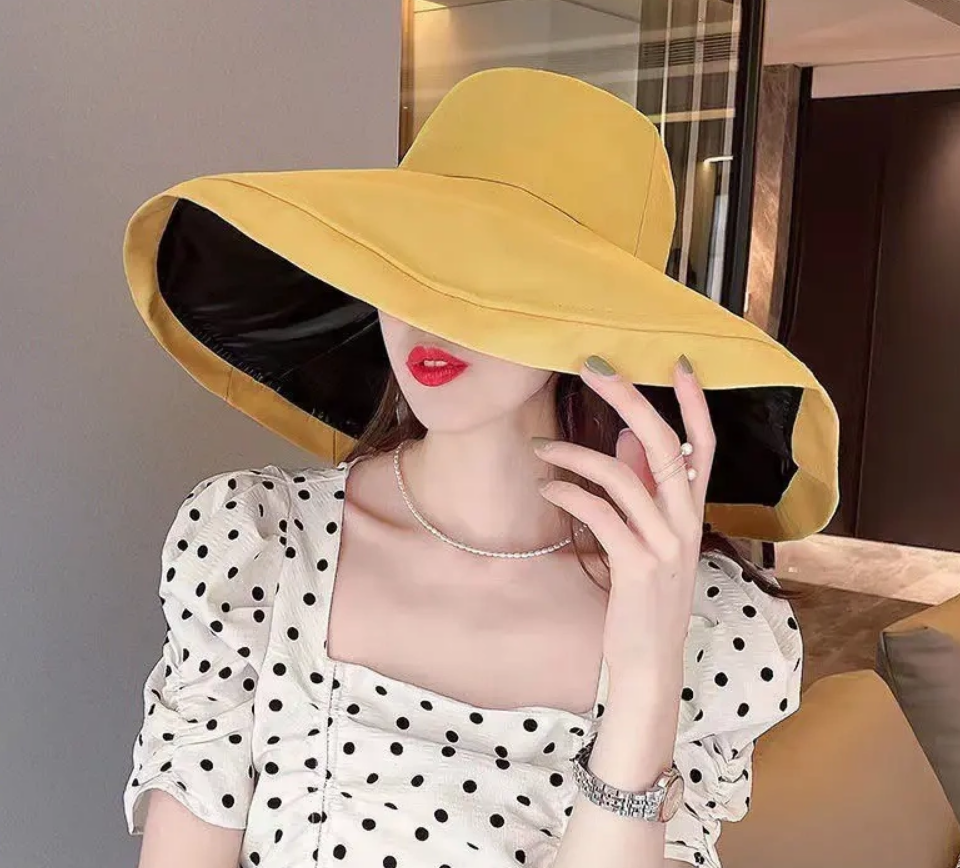 Шляпа-панама с широкими загнутыми полями UPF50+ 54-58 см Желтый (35-79-1303-Ж)