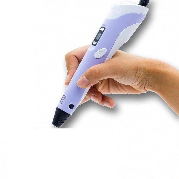 Ручка 3D PEN-3 с трафаретами Фиолетовый (70526) - фото 5 Ручка 3D PEN-3 с трафаретами Фиолетовый (70526) - фото 5