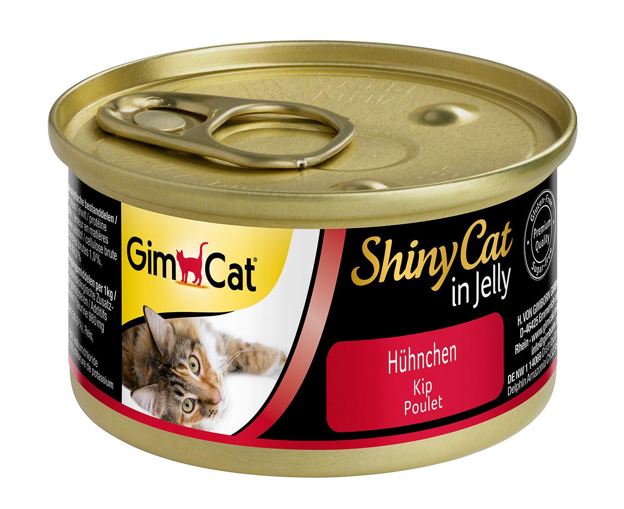 Корм вологий GimCat Shiny Cat для кішок з куркою, 70 г (4002064413112)