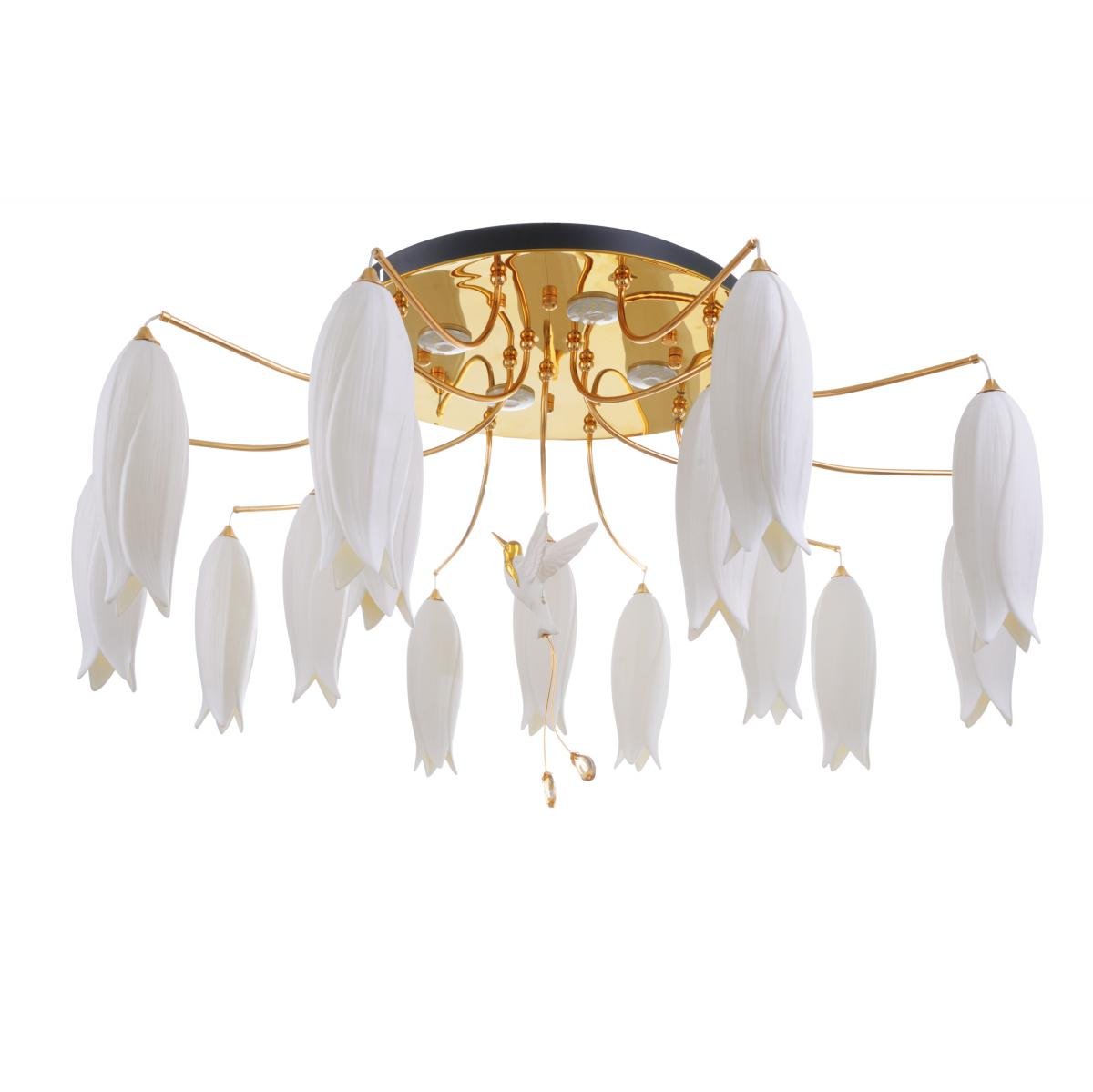 Люстра флористика BKL-533C/15 G9 GD