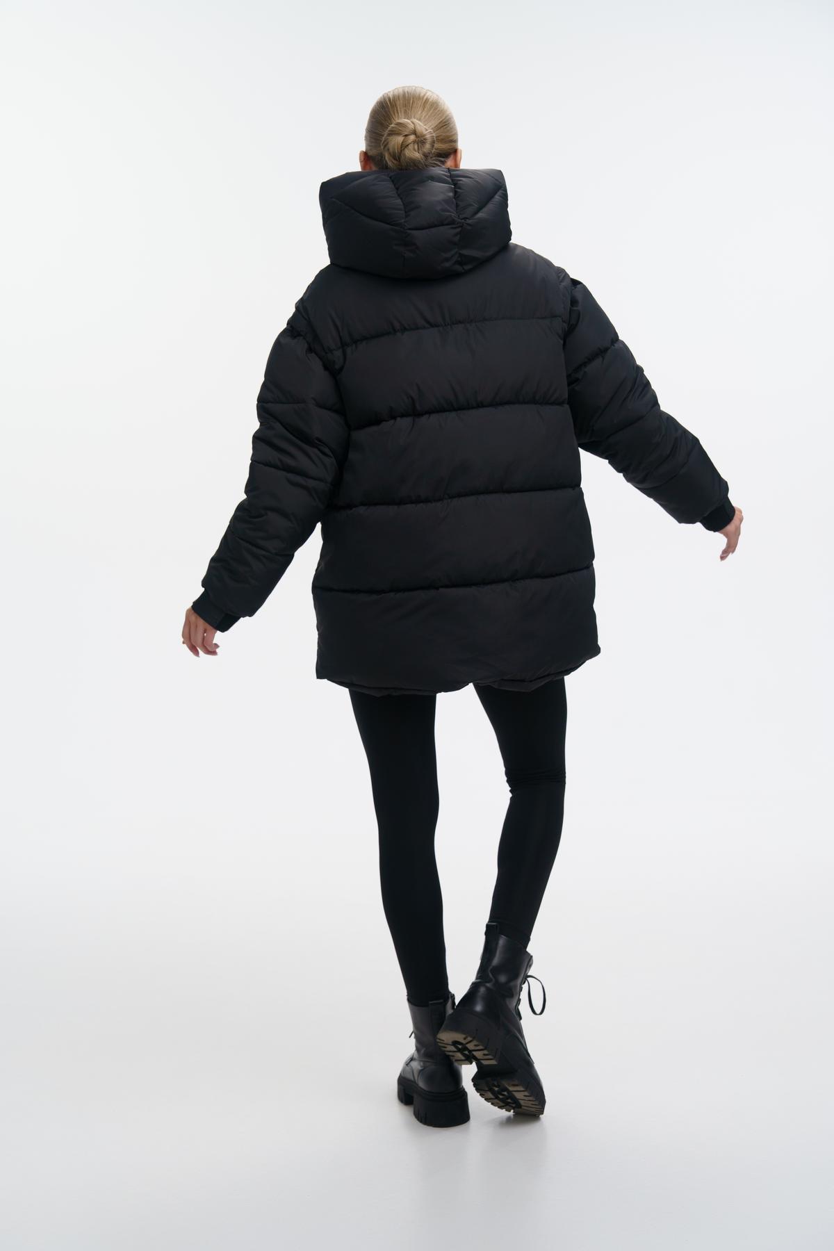 Пуховик-трансформер жіночий Intruder Mishele M Чорний (1148198652/M) - фото 6