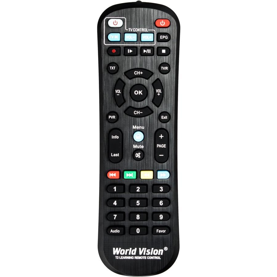 Пульт для DVB-T2 тюнера World Vision T62N с обучаемым блоком (4363)