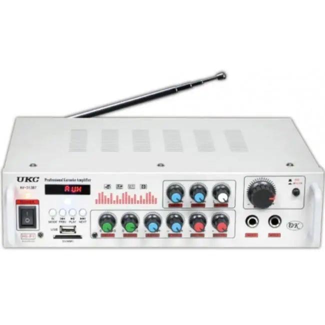 Стереопідсилювач UKC AV-313BT Bluetooth/AUX/USB картка SD/з підтримкою FM-радіо 2x50 Вт (opt-104061)