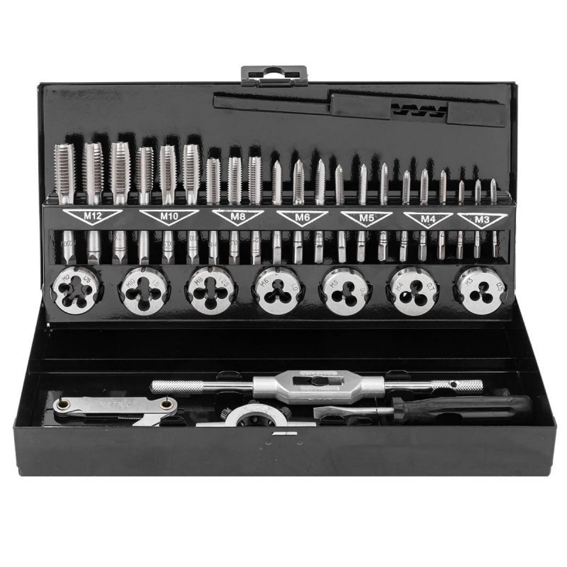 Набір мітчиків та плашок Forsage F-M032-1 32 пр. Набір мітчиків та плашок Forsage F-M032-1 32 пр.