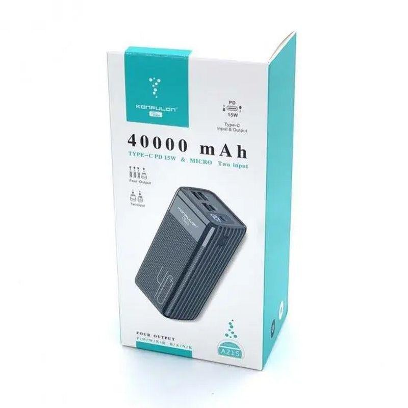 Повербанк KONFULON A21s 40000 mAh - фото 5 Повербанк KONFULON A21s 40000 mAh - фото 5