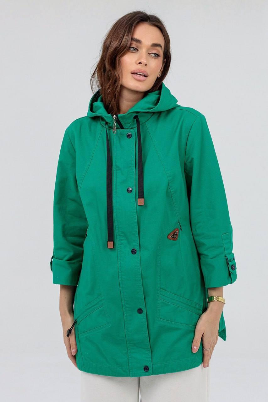 Вітровка жіноча 7XL Зелений (349h/7XL) - фото 2 Вітровка жіноча 7XL Зелений (349h/7XL) - фото 2