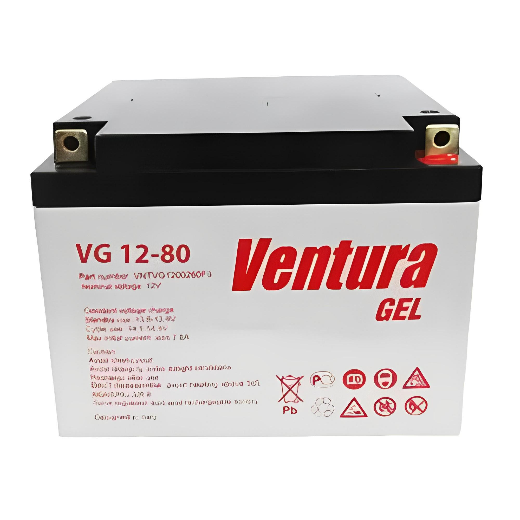 Аккумулятор гелевый Ventura VG 12-80 GEL 12 В 80 А/ч