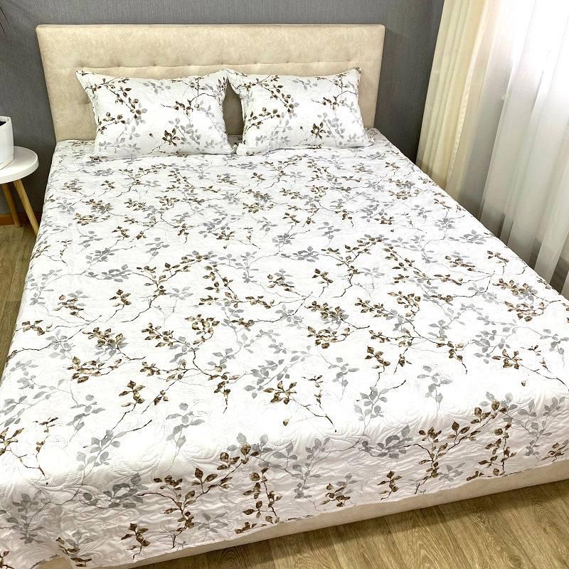 Ковдра-покривало літня 200х220 см з наволочками 2х50х70 см Білий (Д-al-lito-600-0018)