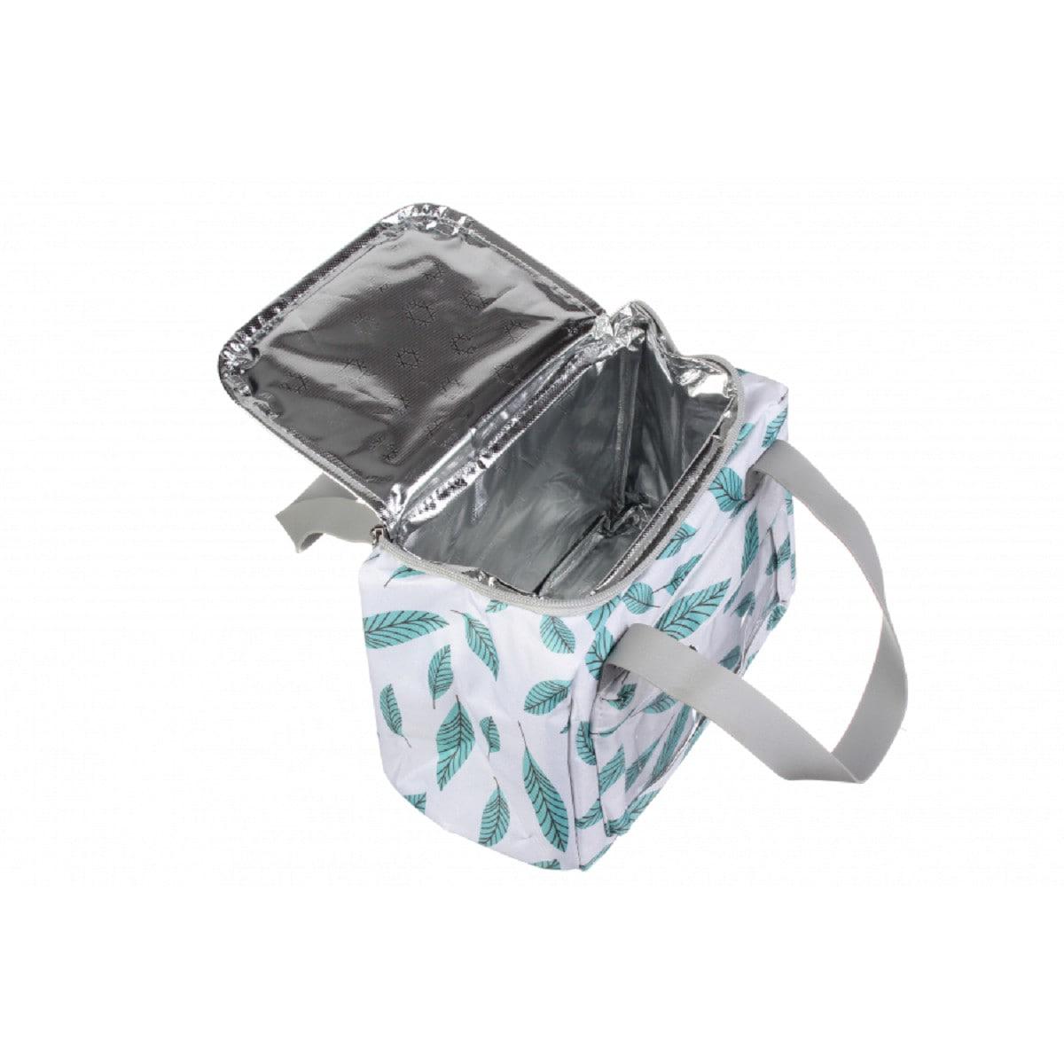 Ланч-бокс прямоугольный с прозрачным карманом Бело-зеленый - фото 4 Ланч-бокс прямоугольный с прозрачным карманом Бело-зеленый - фото 4