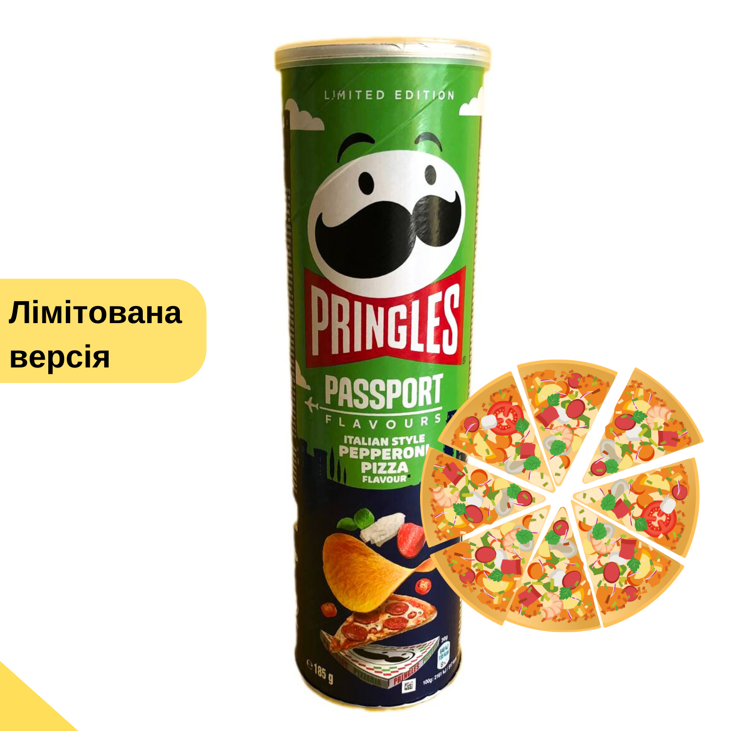 Чипси Pringles Italian style Pepperoni pizza 185 г (PO-14) - фото 2