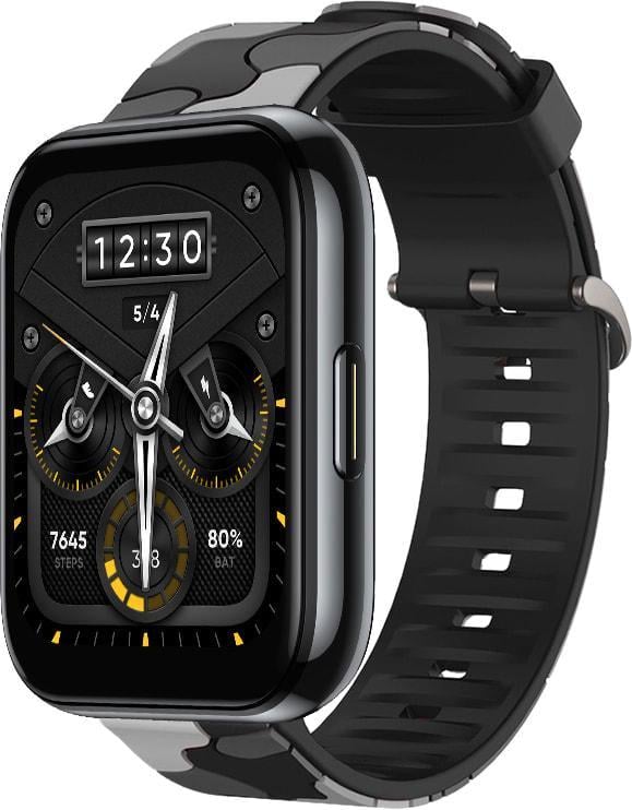 Ремінець Tactic Camouflage для Realme Watch 2/2 Pro Black/Grey (37299-53) Ремінець Tactic Camouflage для Realme Watch 2/2 Pro Black/Grey (37299-53)