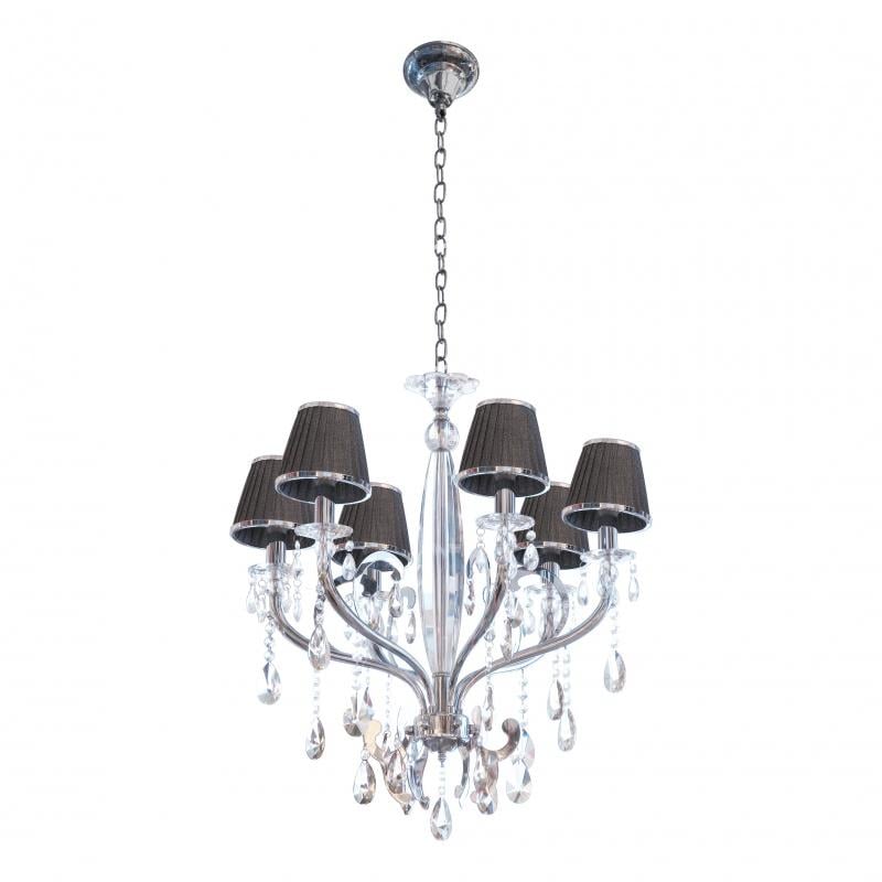 Люстра подвесная классическая Brille BCL-302S/6 с абажуром