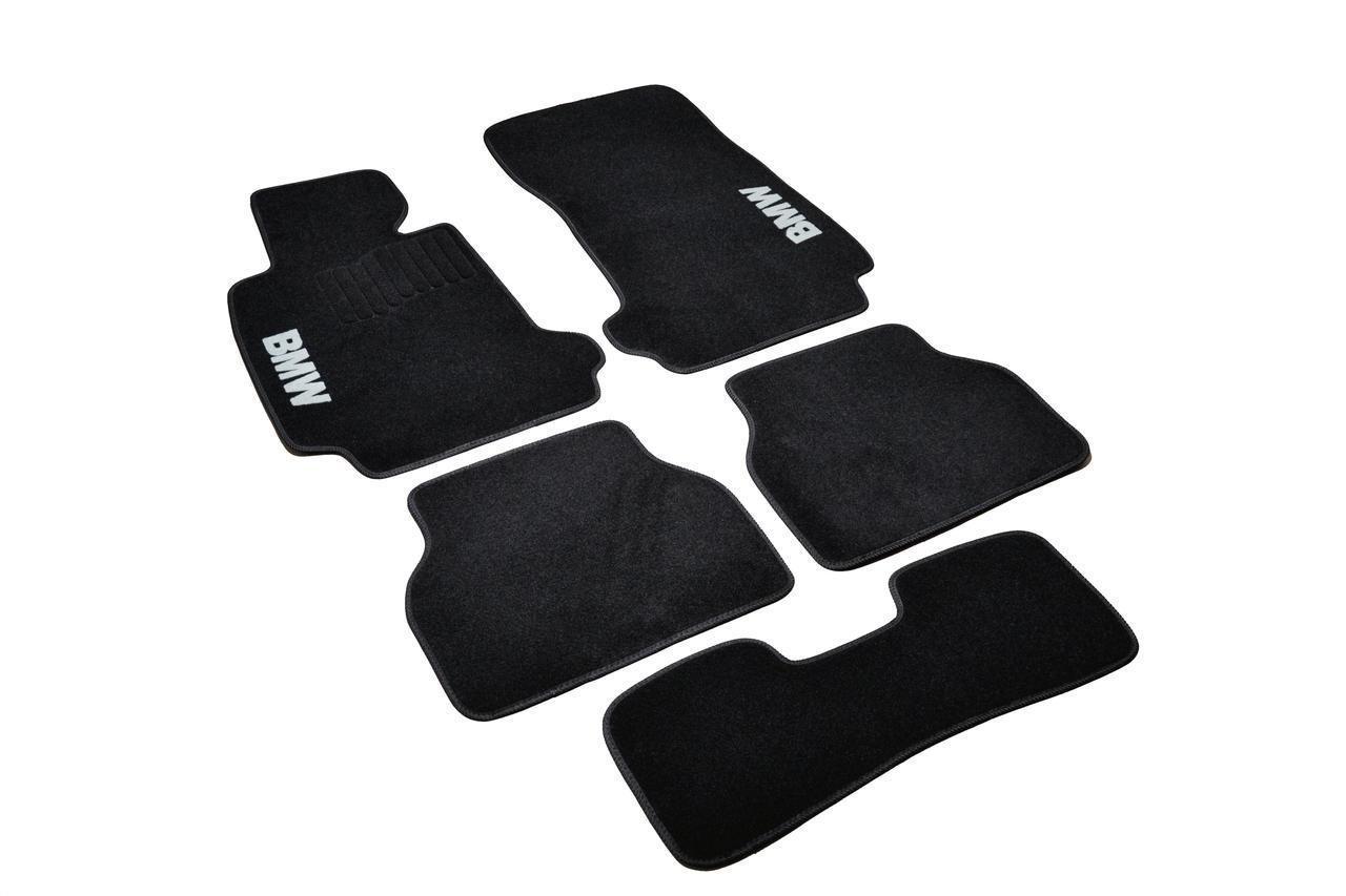Килимки в салон ворсові для BMW 5 E39 1995-2003 5 шт. Чорний (27327044)