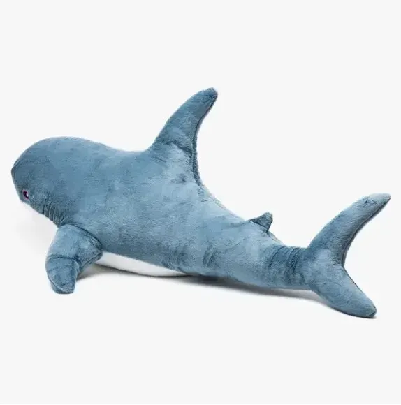 Іграшка м’яка дитяча Акула-обіймашка плюшева 80 см