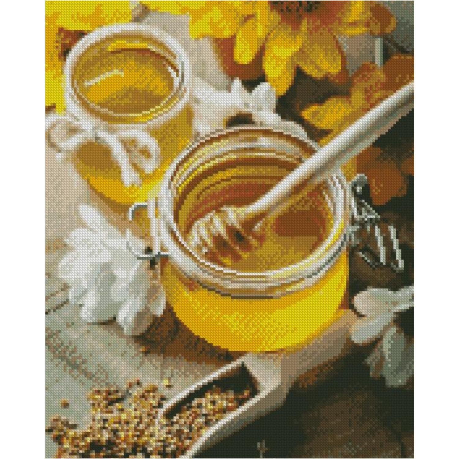 Алмазная мозаика Strateg Премиум Баночки с медом 40x50 см (FA40907)