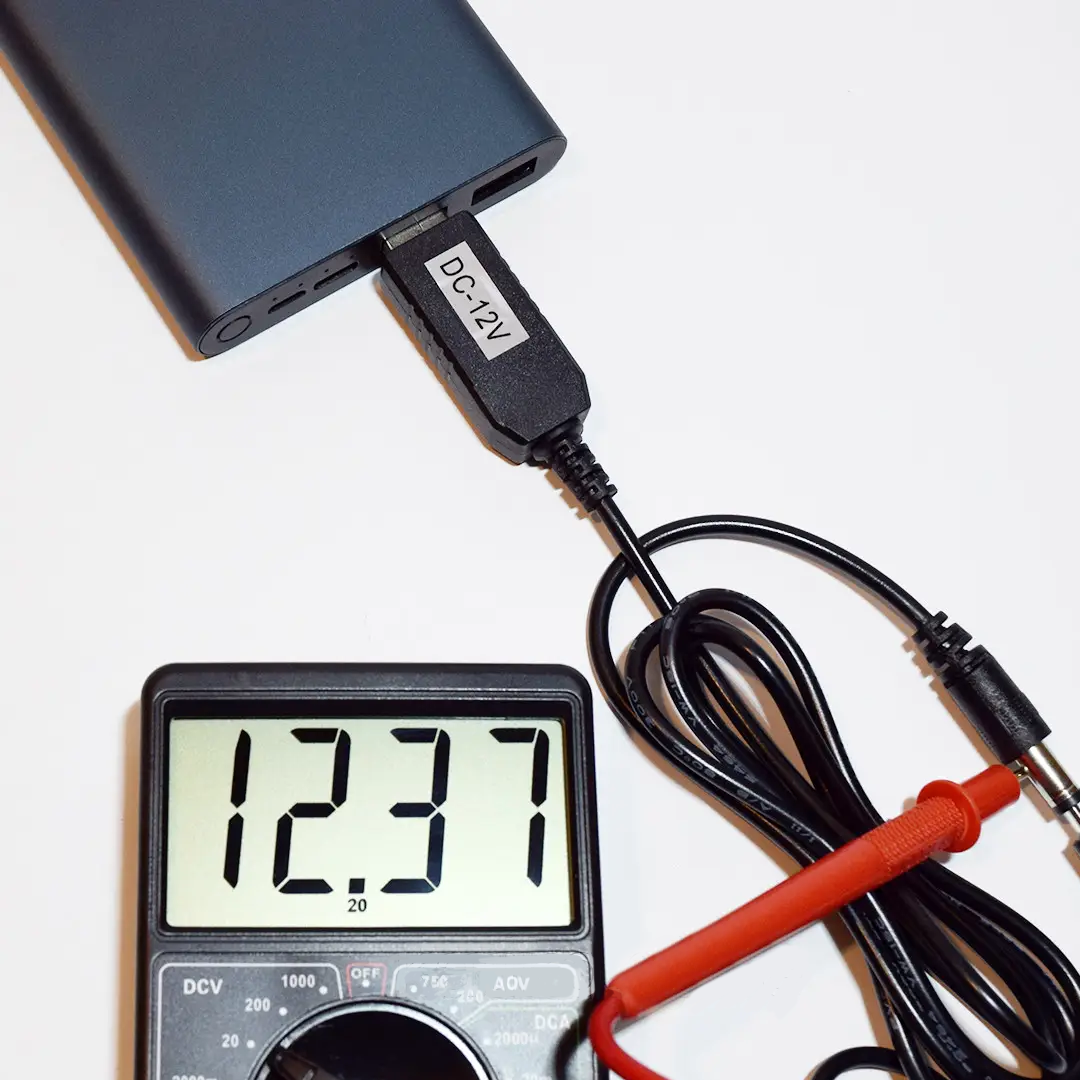 Кабель для роутера від павербанку USB to DC 12 V DC 5,5x2,1 мм (KPN5669) - фото 5